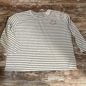 Target Black and White Striped Top